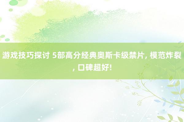 游戏技巧探讨 5部高分经典奥斯卡级禁片, 模范炸裂, 口碑超好!